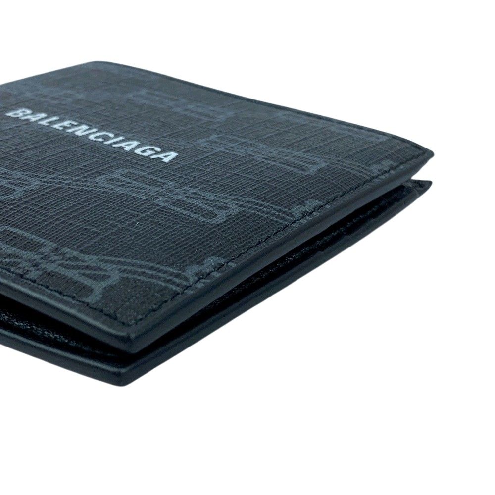 バレンシアガ □新品□ BBモノグラム 二つ折り 札入れ 財布 ウォレット