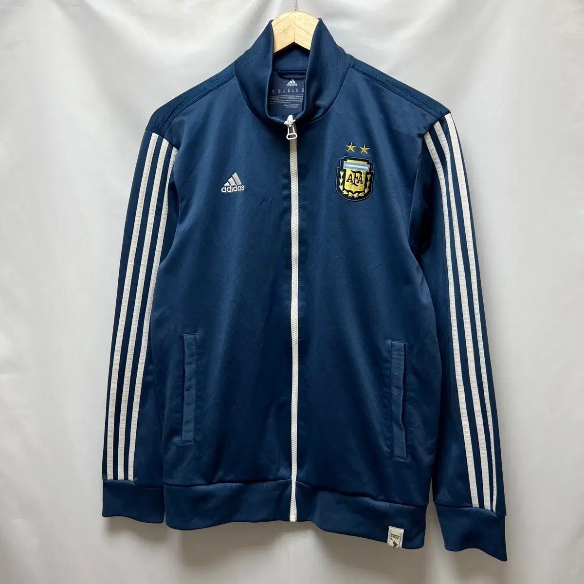 正規品/L adidas アルゼンチン サッカー 韓国国家代表 3本線 ネイビー