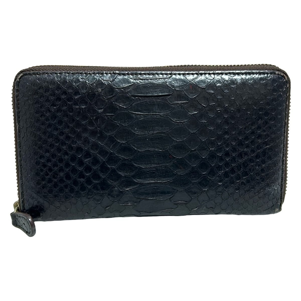 J-MDavidson ジェイ-エムデヴィッドソン 長財布 - ダークブラウン ラウンドファスナー