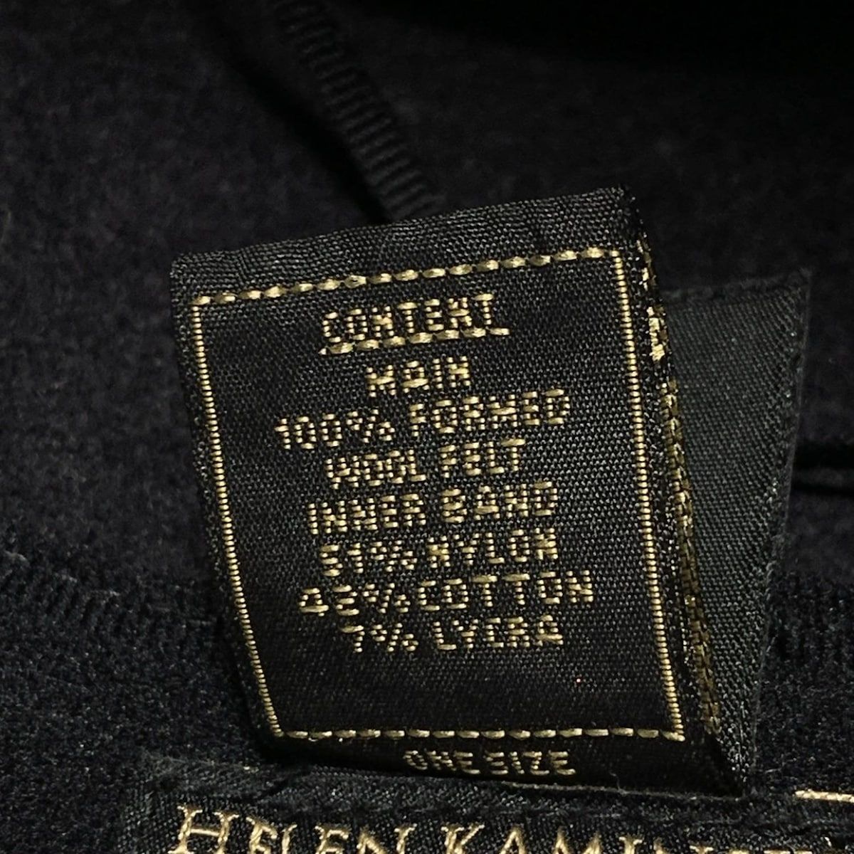  HELEN KAMINSKI ヘレンカミンスキー ハット ダークグレー ウール その他 ハット