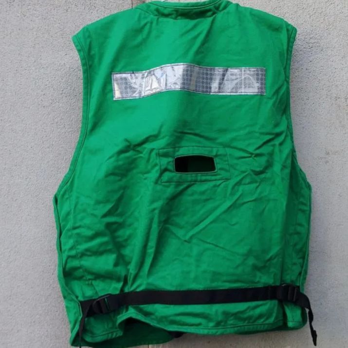 米軍実物 デッキクルーベスト グリーン