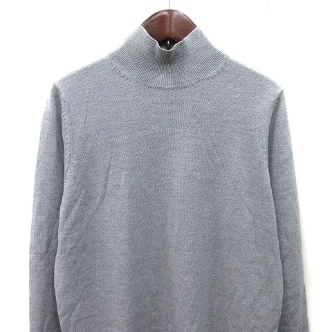 美品✨MORABITO モラビト グレー タートルネック セーター　ニット　40 モラビト MORABITO ニット カットソー 長袖 ウール 38 M グレー /YI