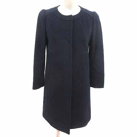 デプレ DES PRES トゥモローランド ノーカラーコート ウール 1 S 紺