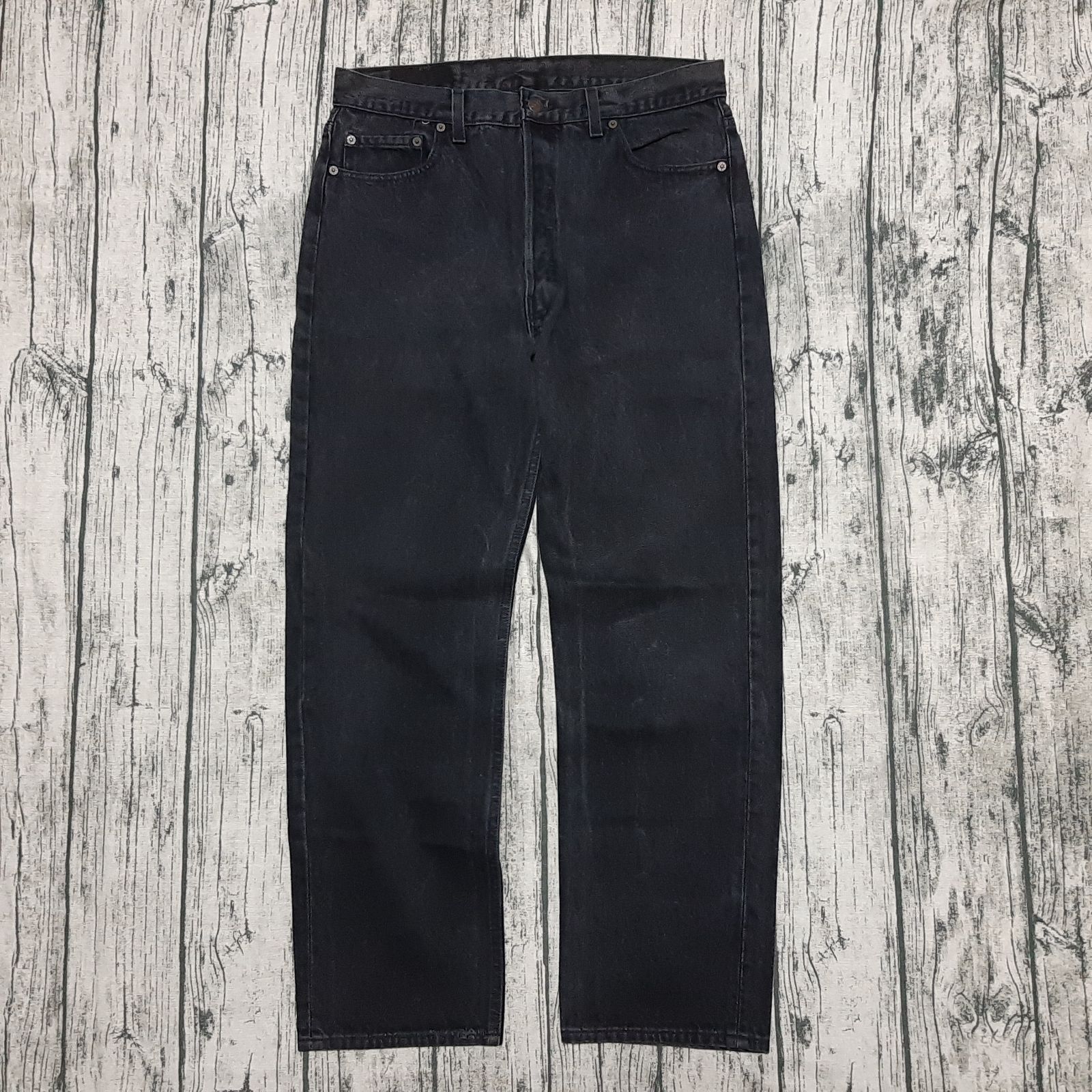 W36 L30】94年 USA製 ブラックマジック Levi's 501 BLACK 後染め