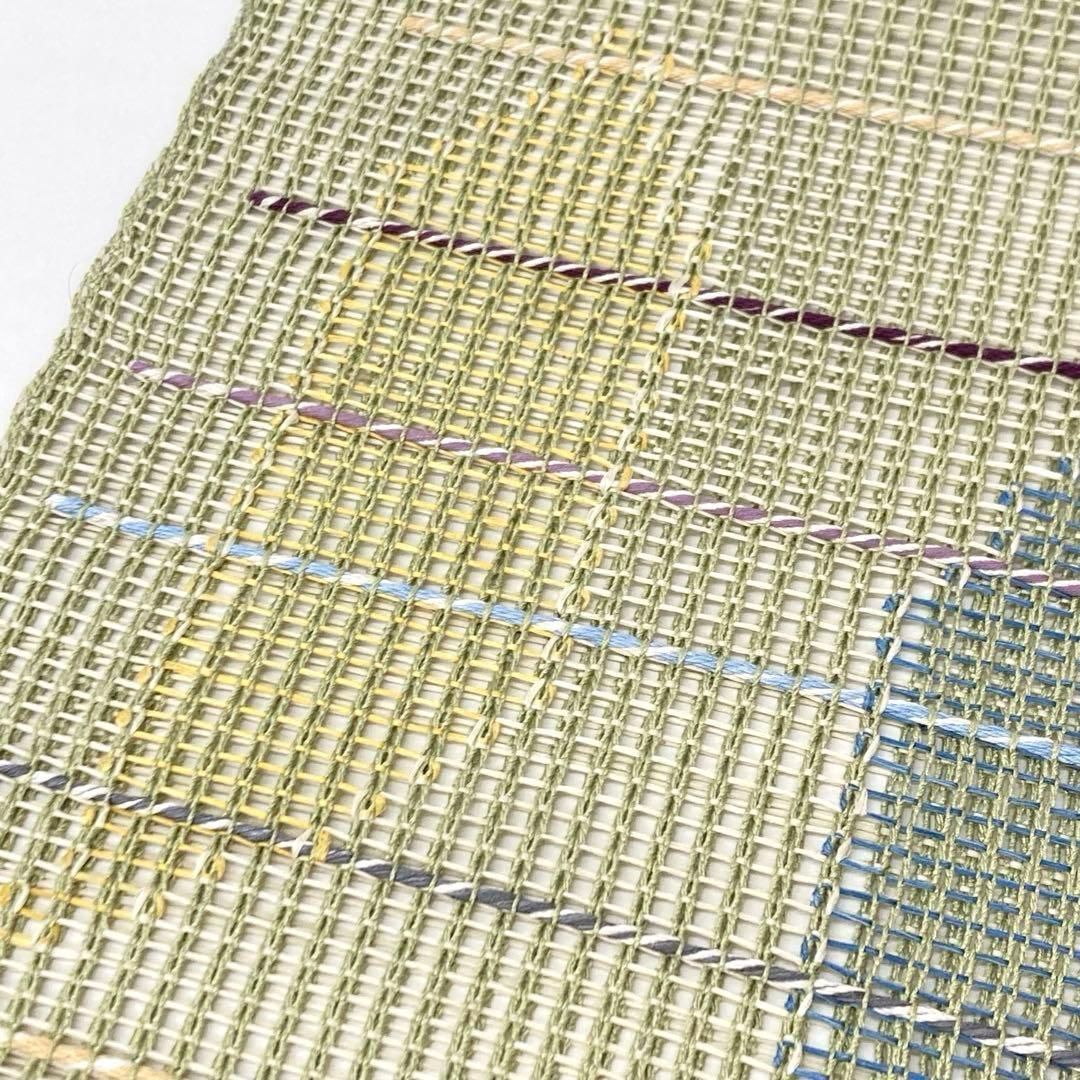 注文 【着物と帯 時流】SN25758s◇正絹 八寸夏名古屋帯◇羅 長尺 未