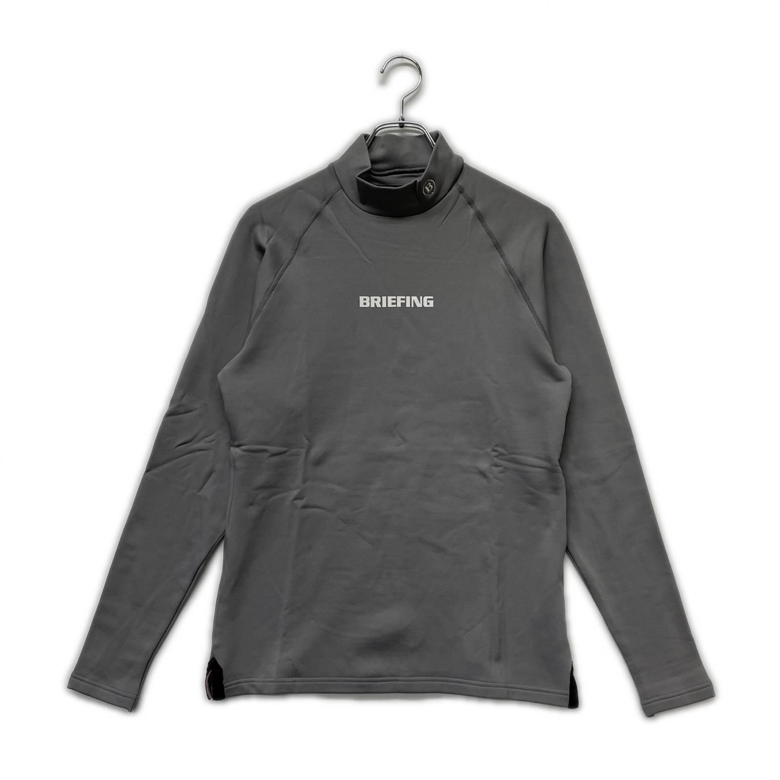 中古 メンズ ブリーフィング BRIEFING 長袖シャツ S ライトグレー 裏