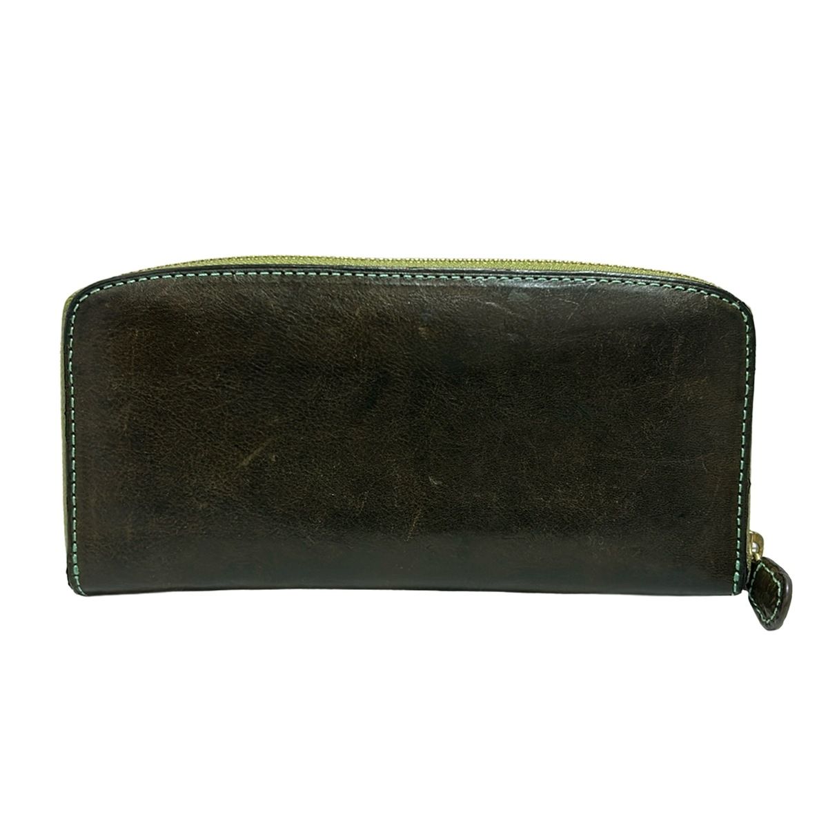 Dakota ダコタ 長財布 ダークブラウン ラウンドファスナー レザー