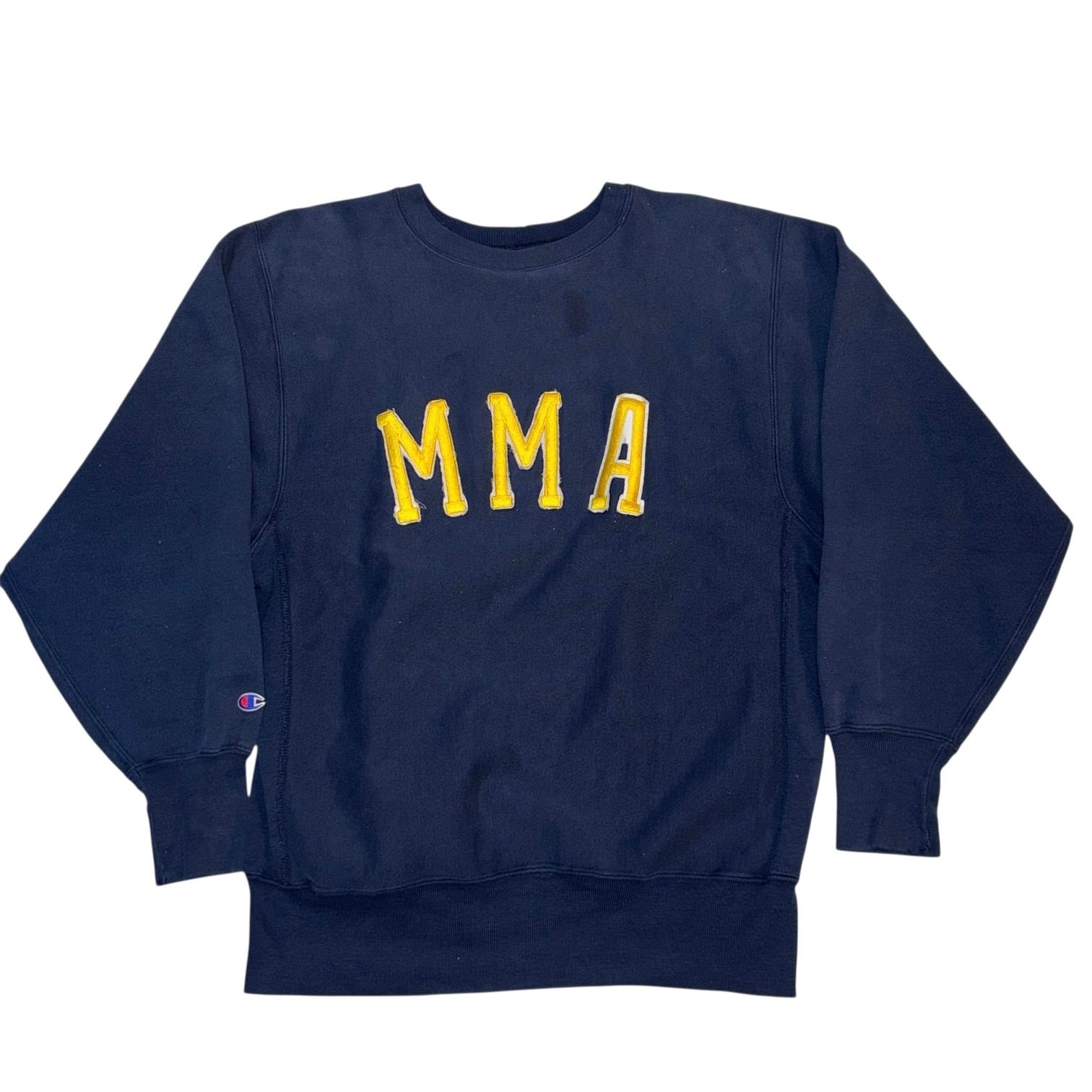 レア 前後逆 USA製 90s CHAMPION REVERSE WEAVE SWEAT MMA XL NAVY 