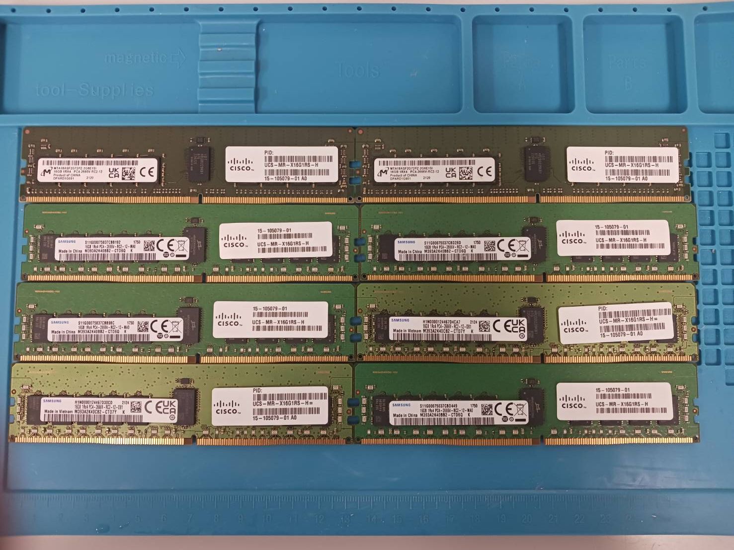 16 GB DDR 4 2666 RDIMM ECC サーバー用メモリ UCS MR X G 1 RS H セット 合計128