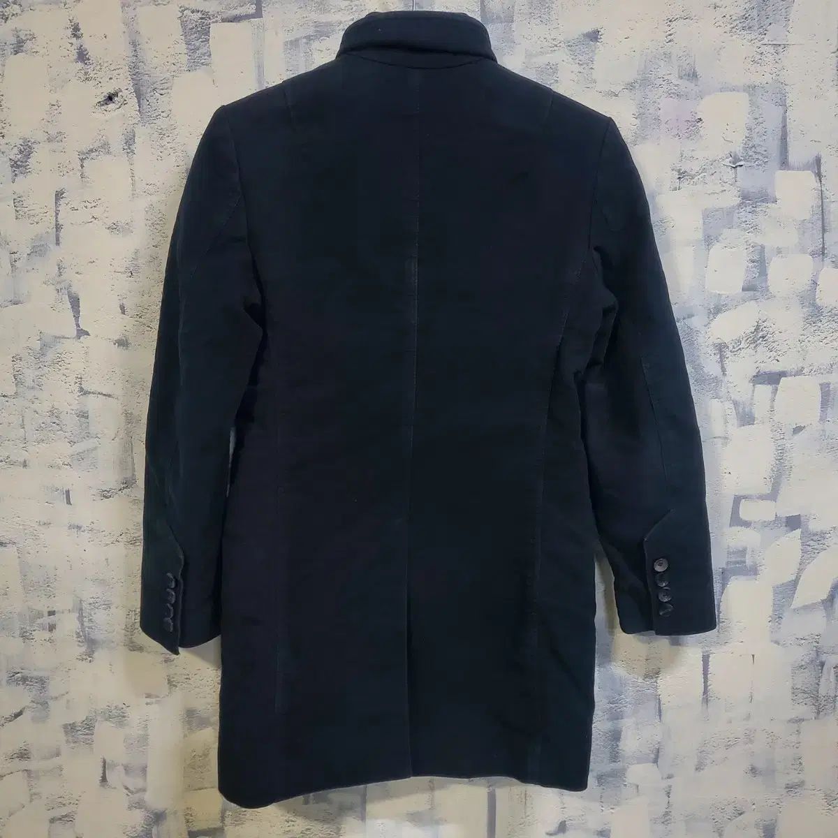 ウーヨンミ ハイネック ネック ディテール デザインテープ コート 95