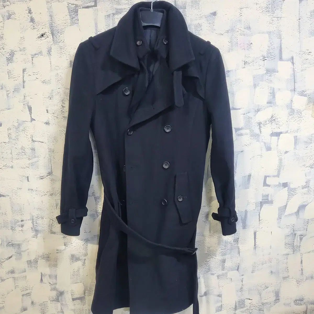 ウーヨンミ ウール トレンチ 46