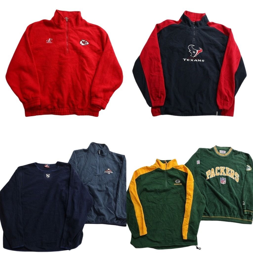 NFL チーフス　古着　まとめ売り 古着卸 まとめ売り プロチーム フリース 6枚セット (メンズ XL ) NFL