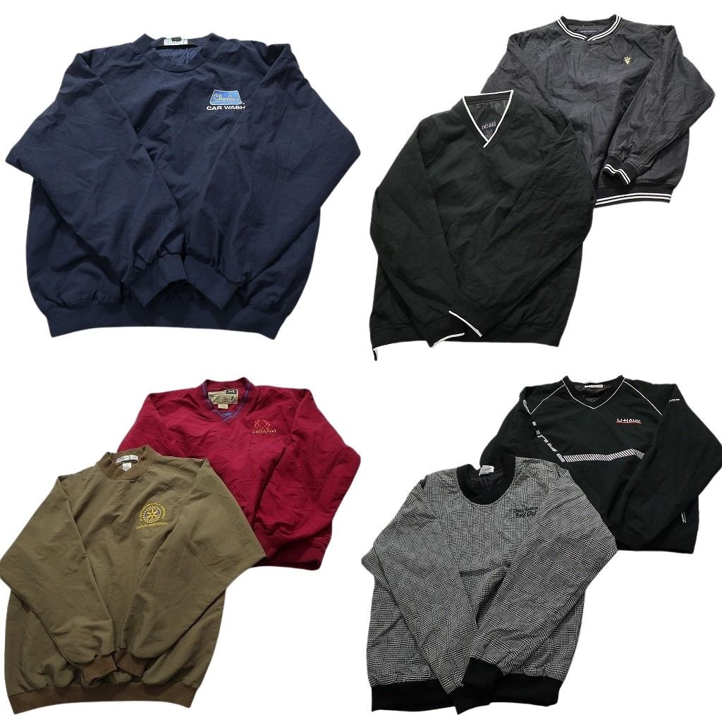 古着卸 まとめ売り プルオーバー ジャケット 7枚セット (メンズ M