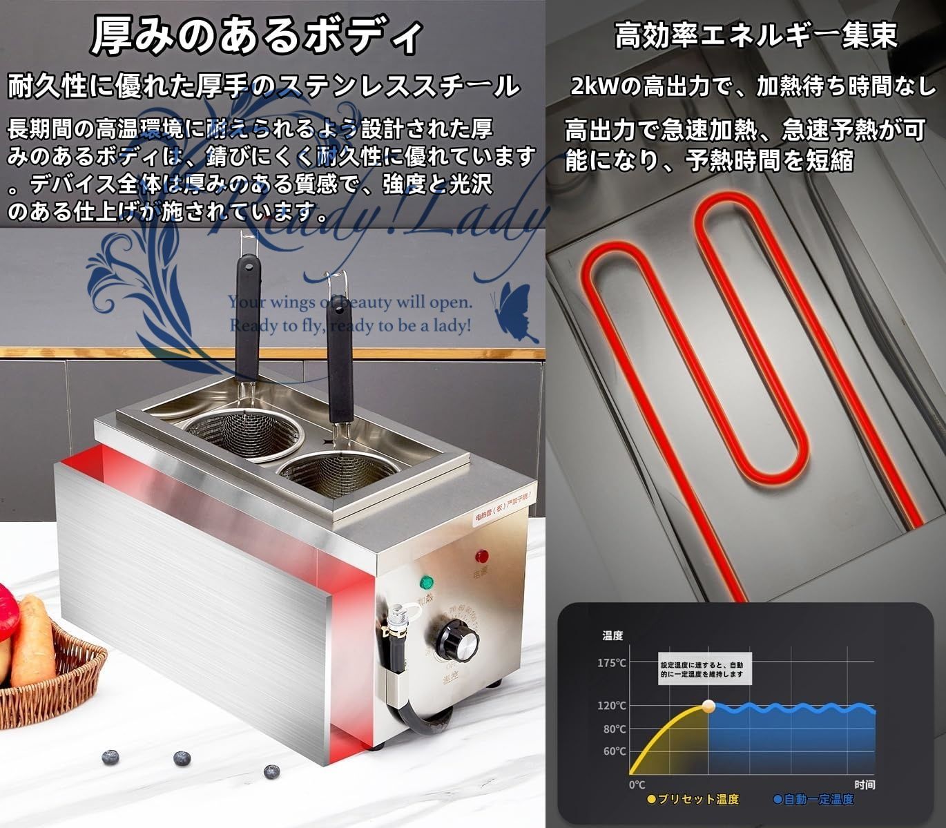 電気式ゆで麺器 単槽式2穴4 穴6穴業務用 麺茹で器 ステンレス製 9 L 保温機能あり ゆで麺機 卓上タイプ 30℃ 110℃調節 1700Ｗ 速度加熱 省エネ テボ 付き 業務用 家庭用 煮物 うどん そば ラーメン 多用途 4穴