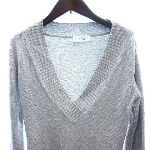 シュプリーム SUPREME ニット セーター クロスオーバーVネック