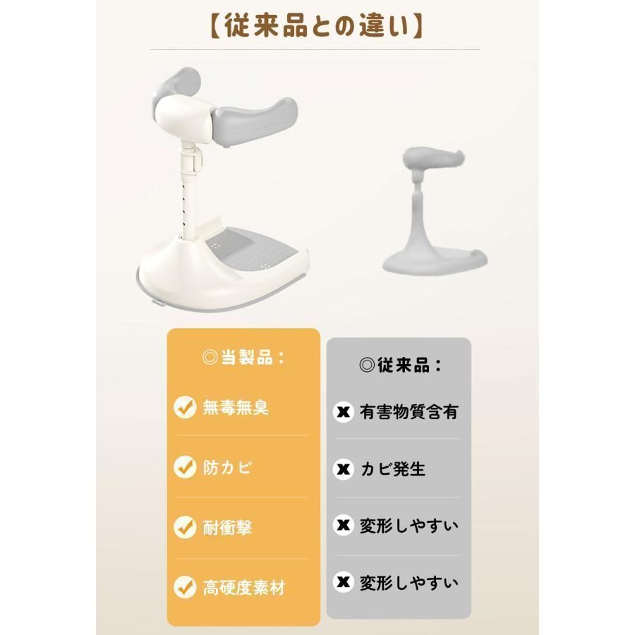 滑り止め ベビー 沐浴 シャワースタンド 補助 ベビーシャワースタンド ベビーバス 便利 快適 グッズ : レビュー特典 ベビーシャワースタンド、滑り止めベース付きベビー ベビーバススタンド お風呂育児をサポート 赤ちゃん