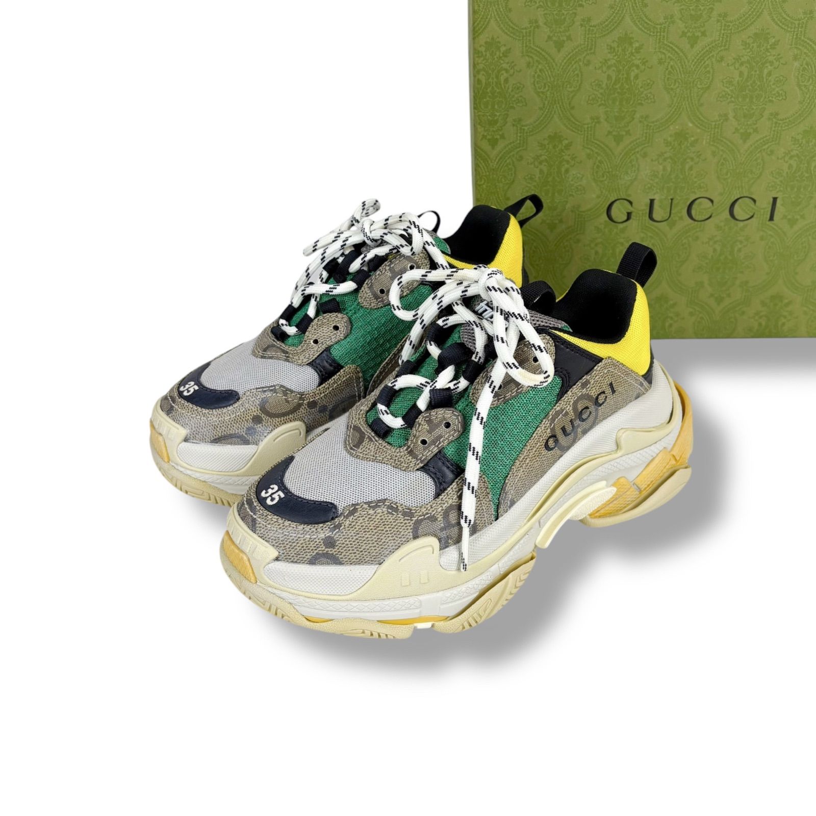 バレンシアガ グッチ ザ ハッカープロジェクト トリプルS スニーカー