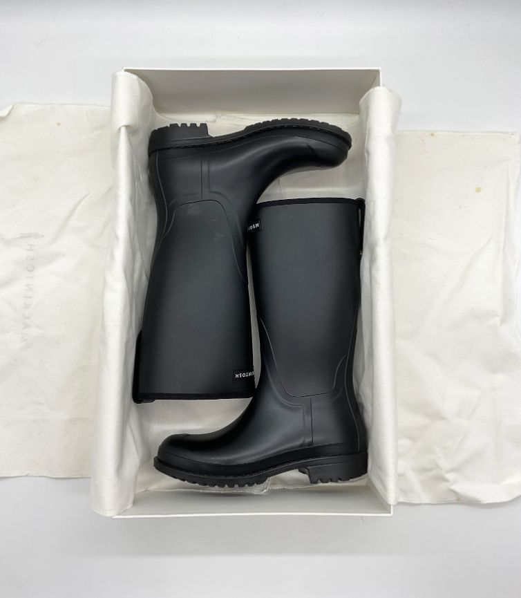 未使用品 MACKINTOSH レインブーツ 長靴 ABINGTON 37 ブラック