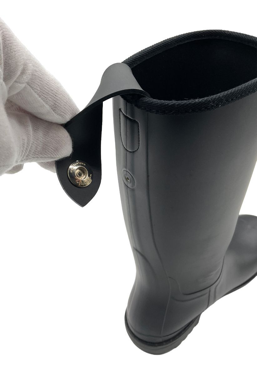 未使用品 MACKINTOSH レインブーツ 長靴 ABINGTON 38 ブラック