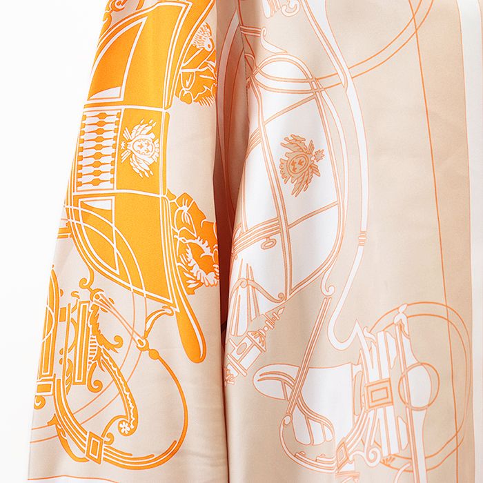 HERMES エルメス ツイルレーヌシャツ 2023SS エクスリブリス プリント