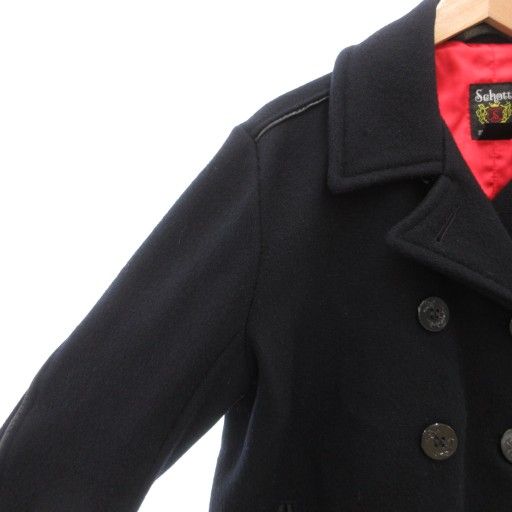 ショット SCHOTT ピーコート Pコート 44 ショート丈 USA製 メルトン 黒