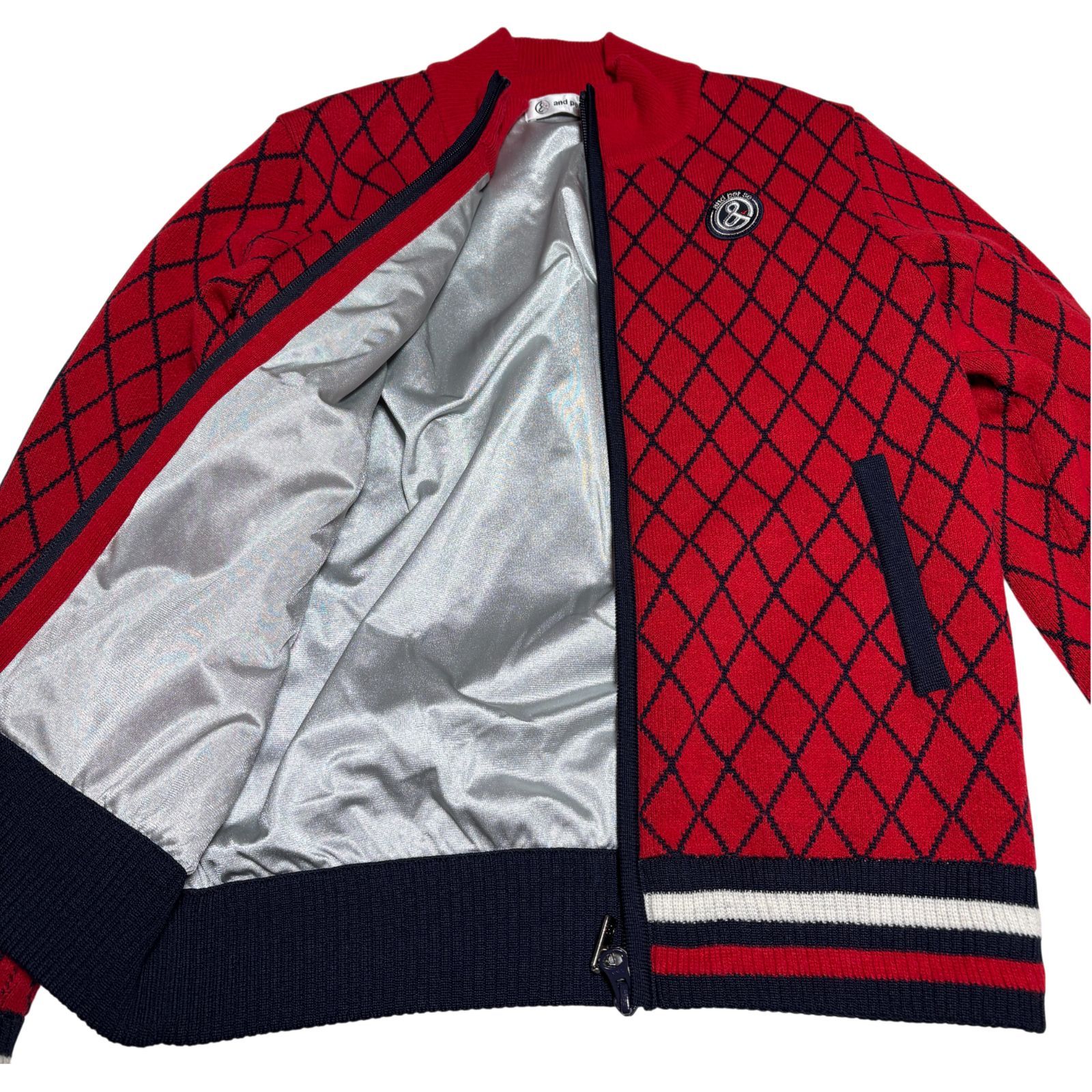 and per se アンパスィ ジップアップニットジャケット Mサイズ ゴルフ