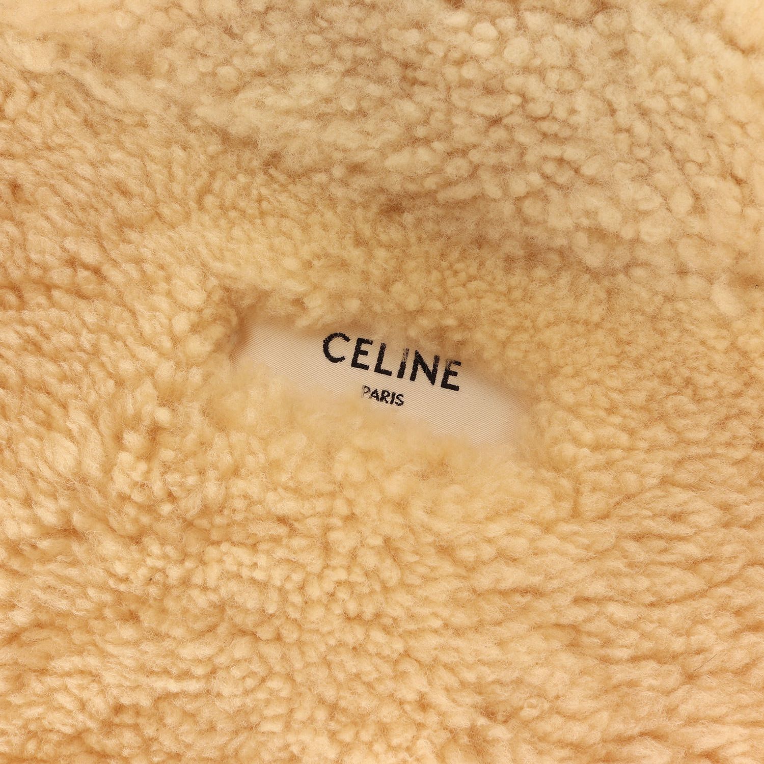 CELINE セリーヌ コート ベージュ サイズ:46 | 裏ボア ムートン レザー