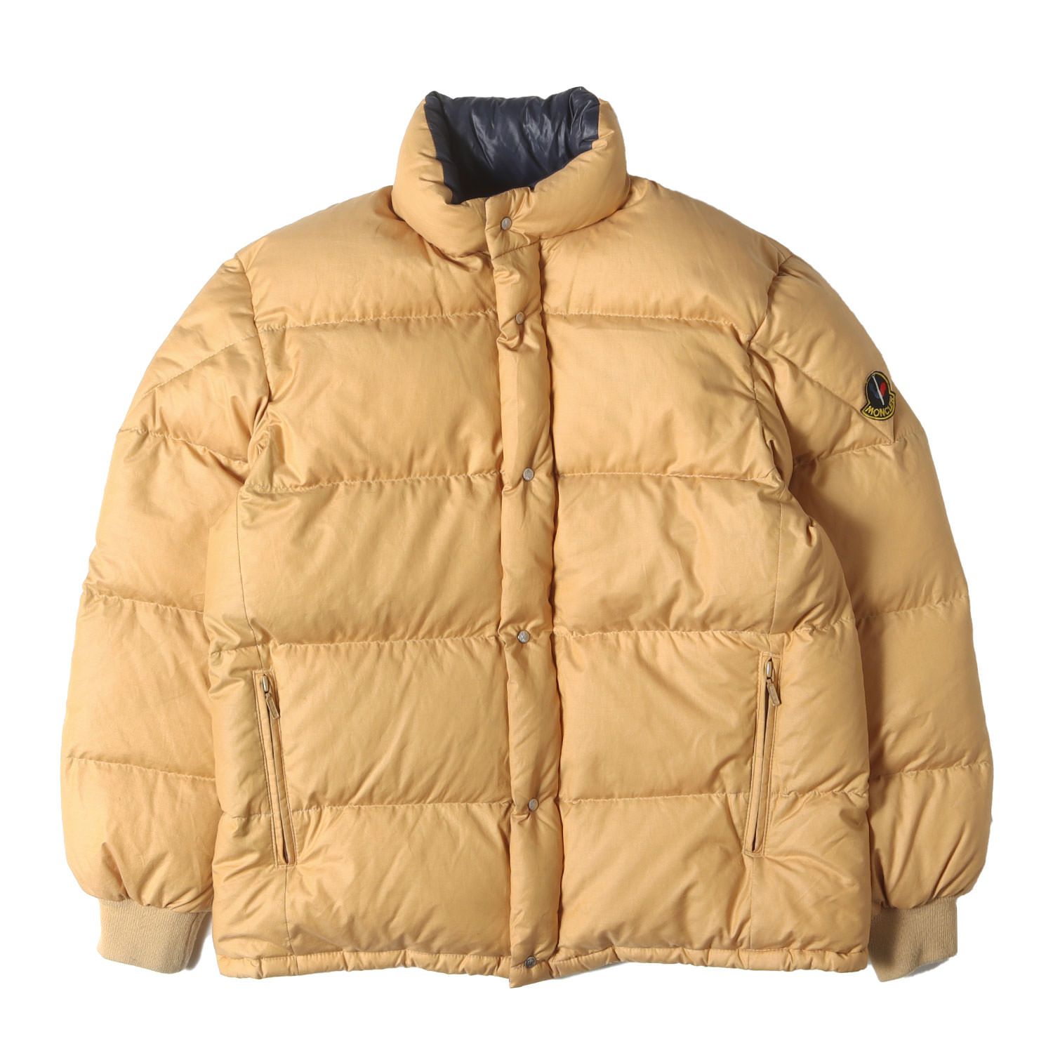 MONCLER モンクレール ジャケット ベージュ ネイビー サイズ:S/M相当