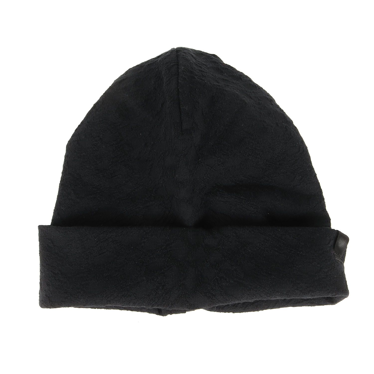 【美品】kiryuyrik キリュウキリュウ レオパード ジャガード ニット キャップ (Cap KH-HCAP01-007) | ブラック 黒 | 日本製 ブランド 帽子 ビーニー 【メンズ】【中古】