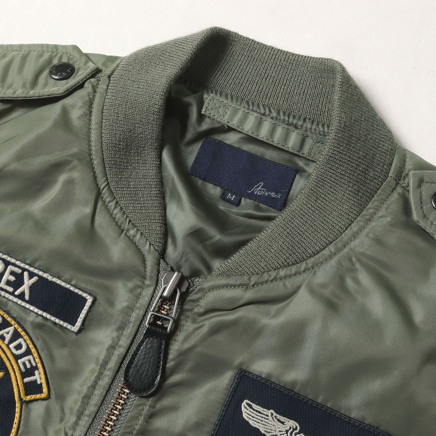 美品】AVIREX アヴィレックス ジャケット セージグリーン サイズ