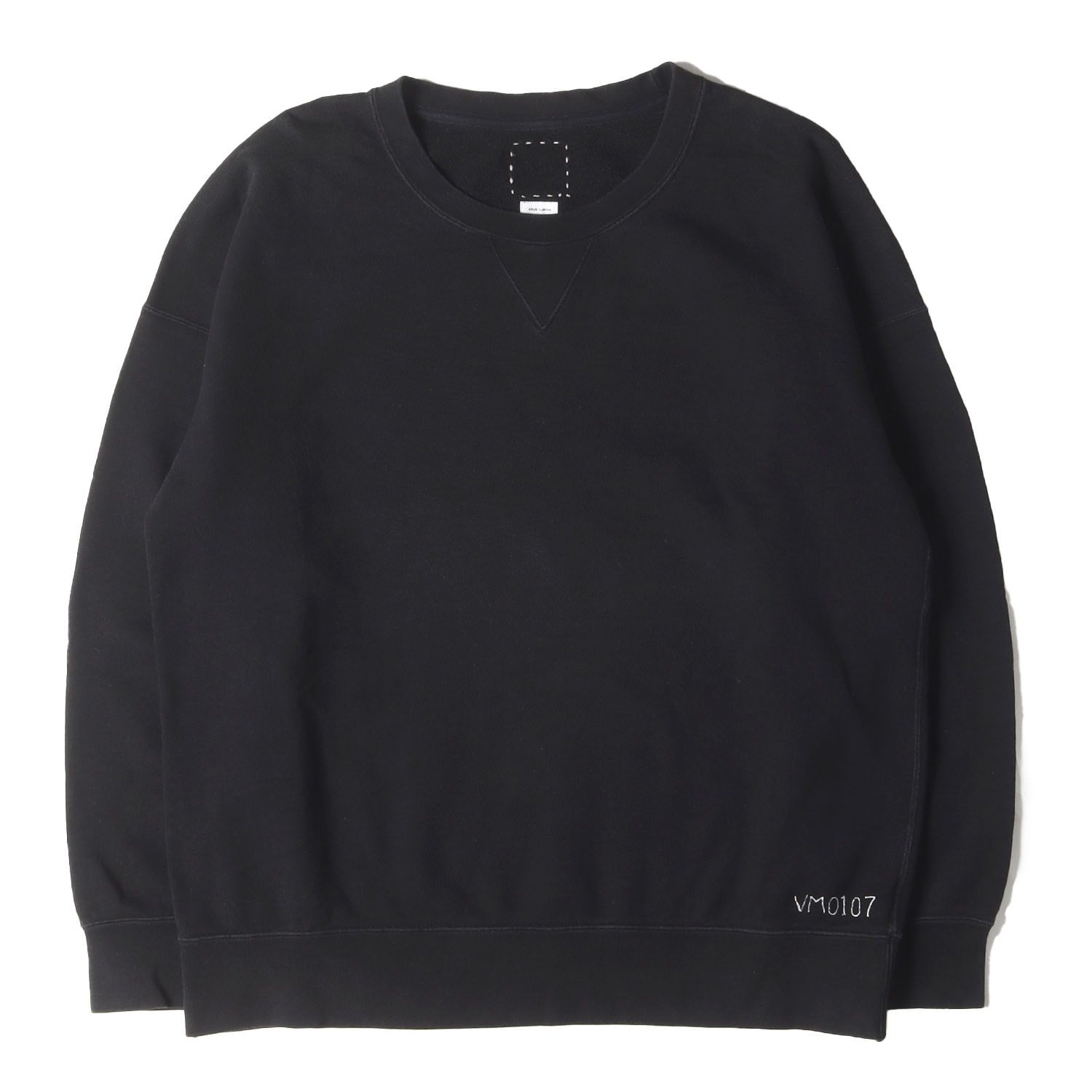 visvim ビズビム 17AW クルーネック スウェット visvim ビズビム スウェット ブラック 黒 サイズ:2 | ナンバリングロゴ