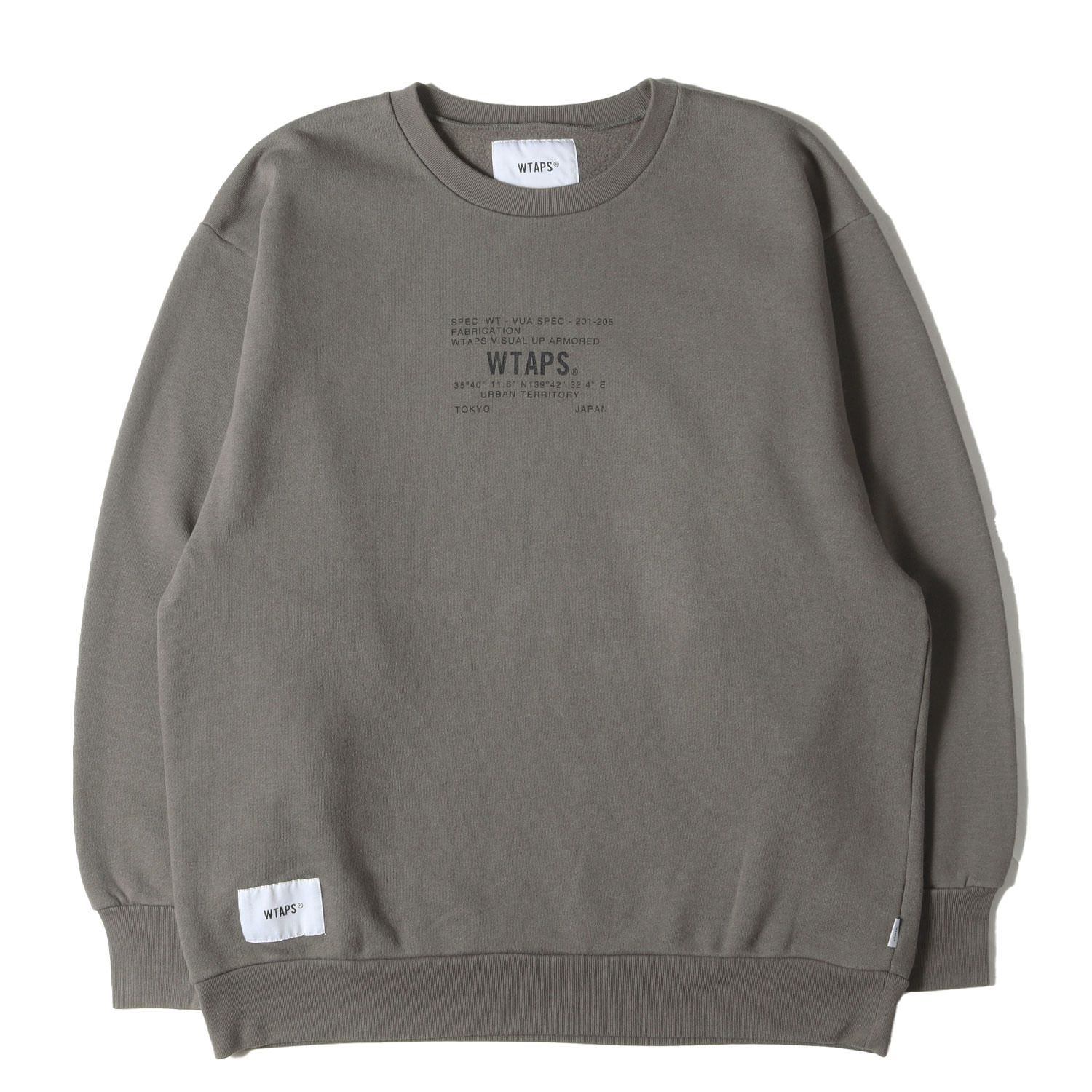 WTAPS ダブルタップス スウェット オリーブドラブ サイズ:M | ミル