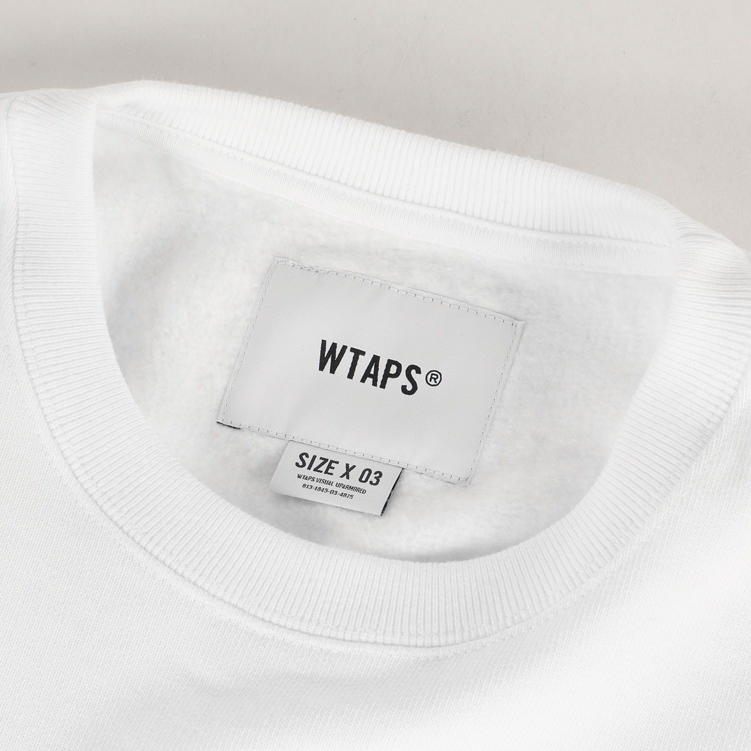 WTAPS ダブルタップス スウェット ホワイト 白 サイズ:L | 23AW ロゴ刺繍 クルーネック スウェットシャツ (All 02 / SWEATER / COTTON. PROTECT) | トップス トレーナー プルオーバー【メンズ】【K4653】 WTAPS ダブルタップス スウェット ホワイト 白 サイズ:L | 23AW ロゴ