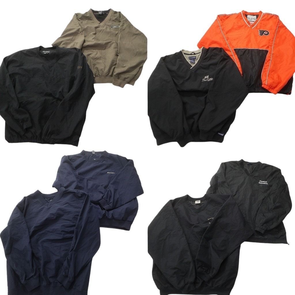 古着卸 まとめ売り プルオーバー ジャケット 8枚セット (メンズ M