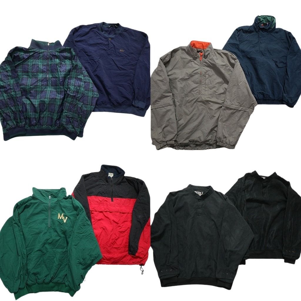 古着卸 まとめ売り プルオーバー ジャケット MIX 8枚セット (メンズ
