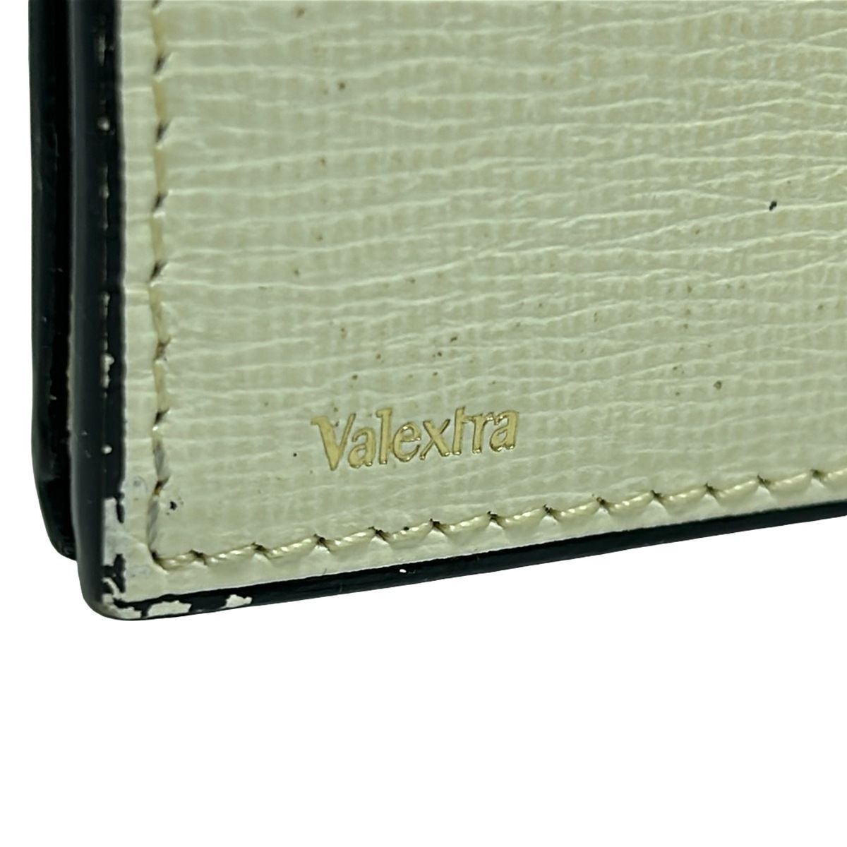 Valextra(ヴァレクストラ) 名刺入れ - アイボリー レザー - メルカリ