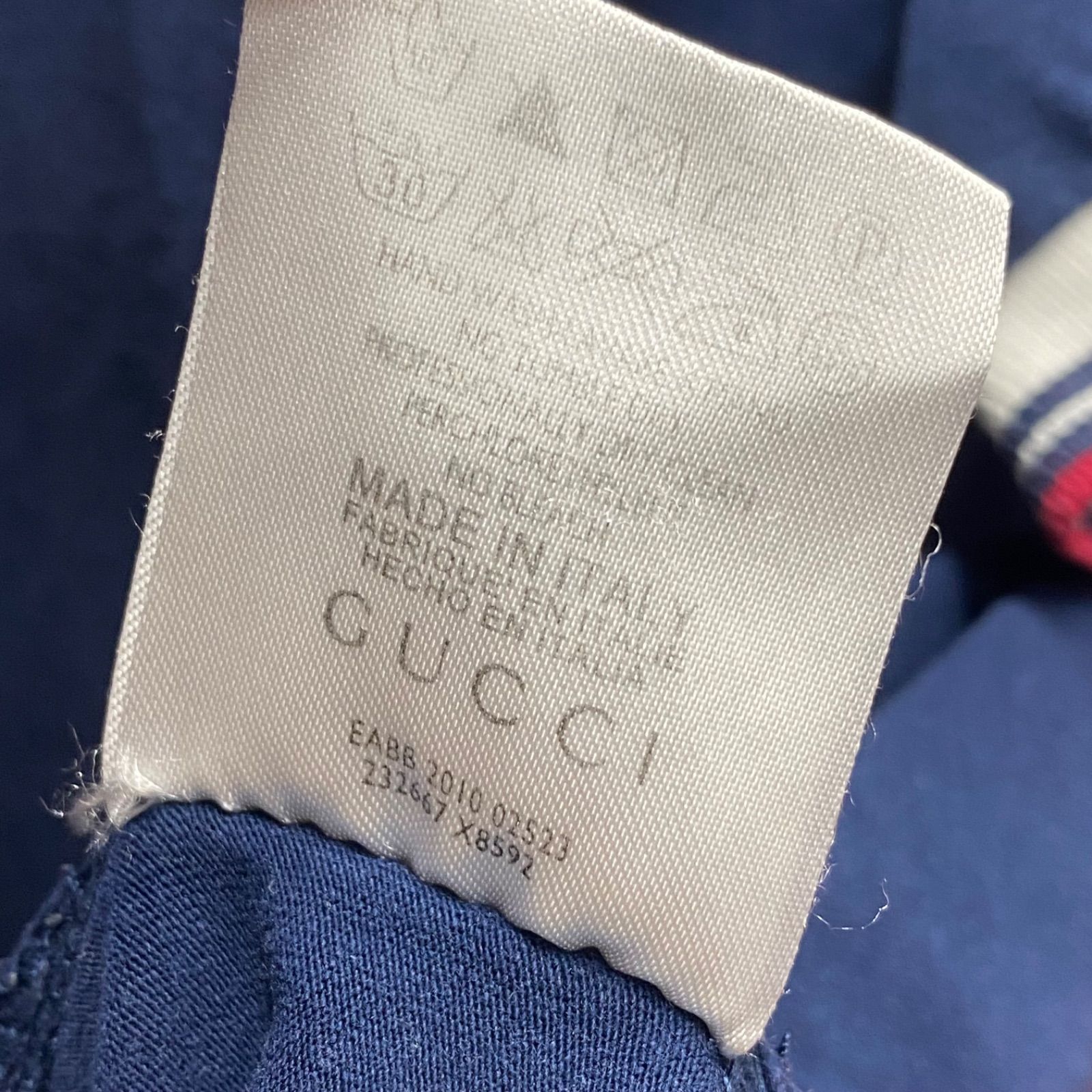 GUCCI グッチ シェリーライン ポロシャツ 半袖 スポーツ ネイビー T