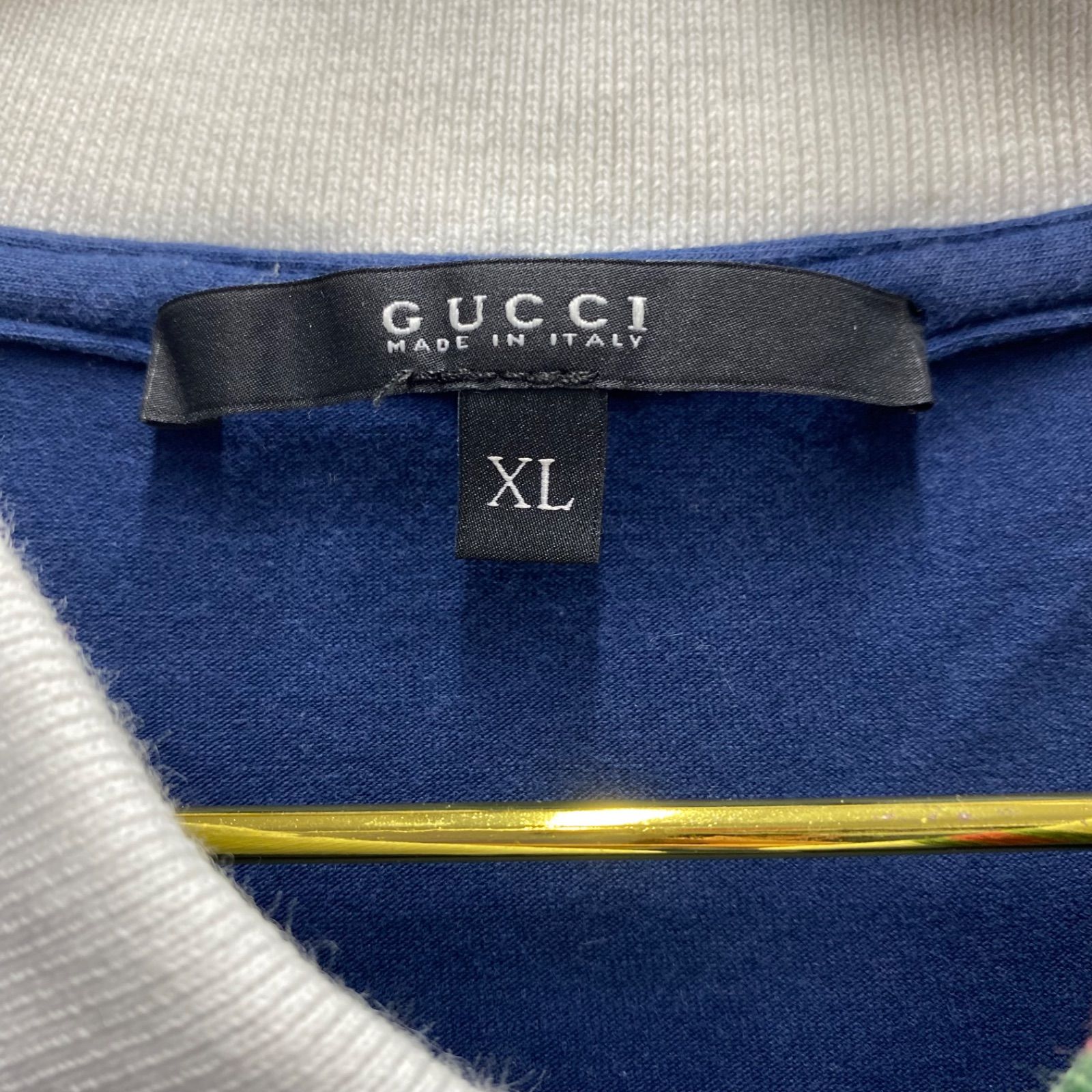 GUCCI グッチ シェリーライン ポロシャツ 半袖 スポーツ ネイビー T