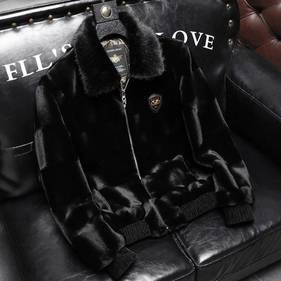 ファーコート イタリア製造 上級ミンク/カシミヤ混 暖かい ソフト 厚手