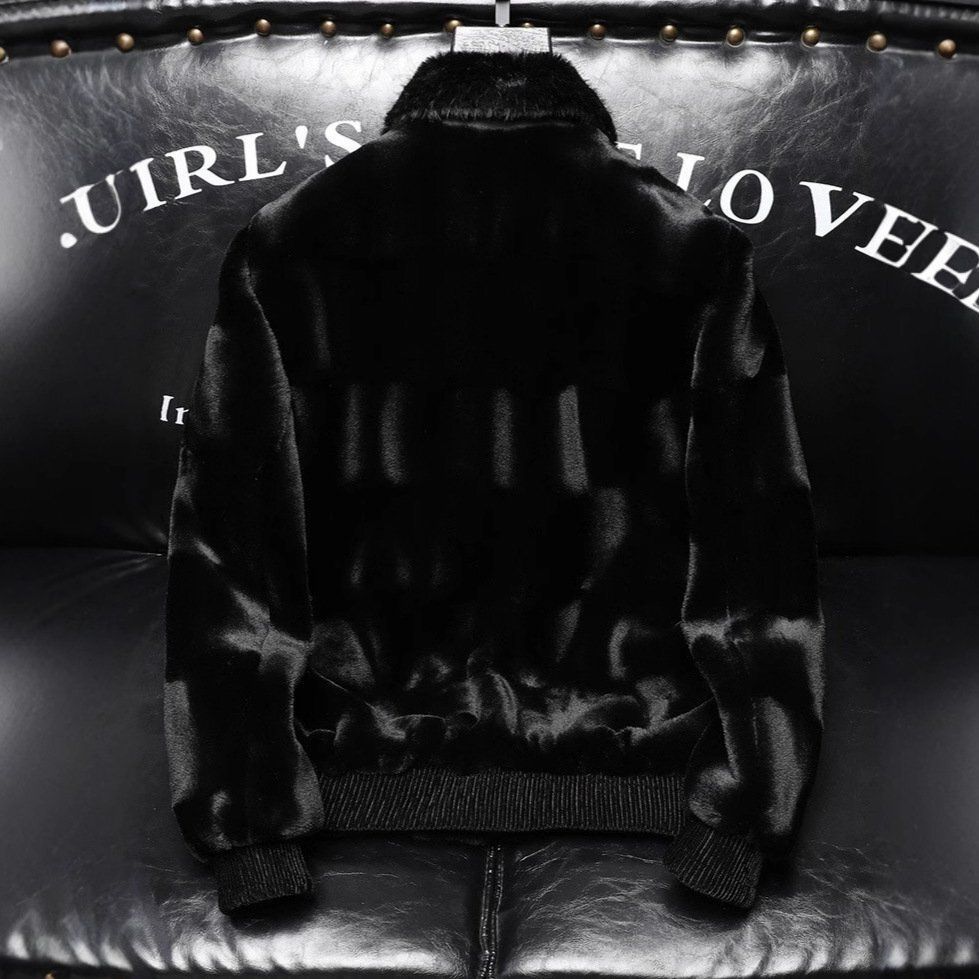 ファーコート イタリア製造 上級ミンク/カシミヤ混 暖かい ソフト 厚手