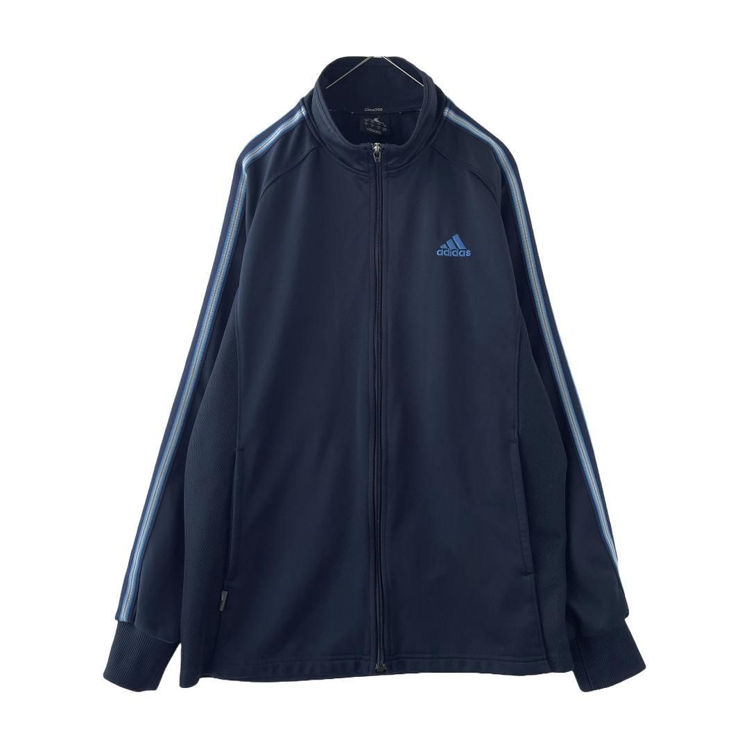 adidas トラックジャケット ジャージ Oサイズ 刺繍 ワンポイント 万