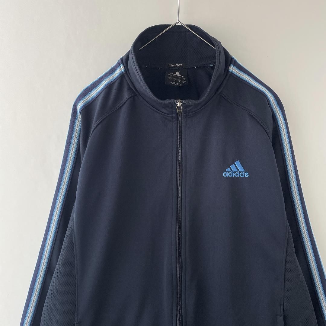 adidas トラックジャケット ジャージ Oサイズ 刺繍 ワンポイント 万