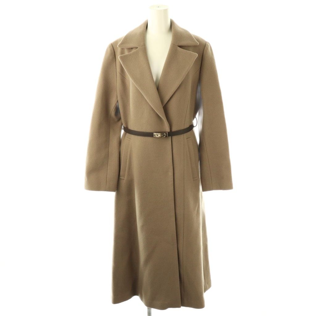 アプワイザーリッシェ Apuweiser-riche 24AW ベルト付ロングチェスターコート アウター 2 ブラウン /HK ■OS