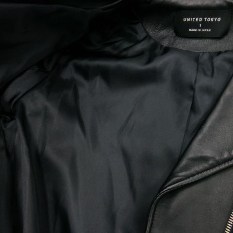 ユナイテッドトウキョウ UNITED TOKYO ラムレザーライダースジャケット