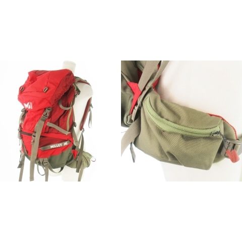 【中古】未使用品 ミレー MILLET MIAGE 45 リュックサック バックパック ナイロン アウトドア 登山 45L 赤 レッド ミレー MILLET MIAGE 45 リュックサック バックパック ナイロン