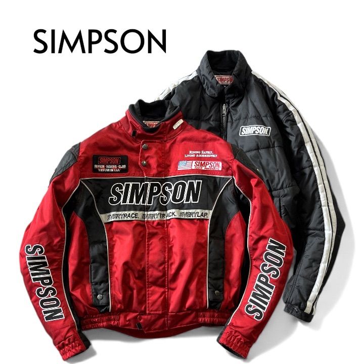 SIMSON バイクジャケット M ブラック/レッド シンプソン ジャケットの