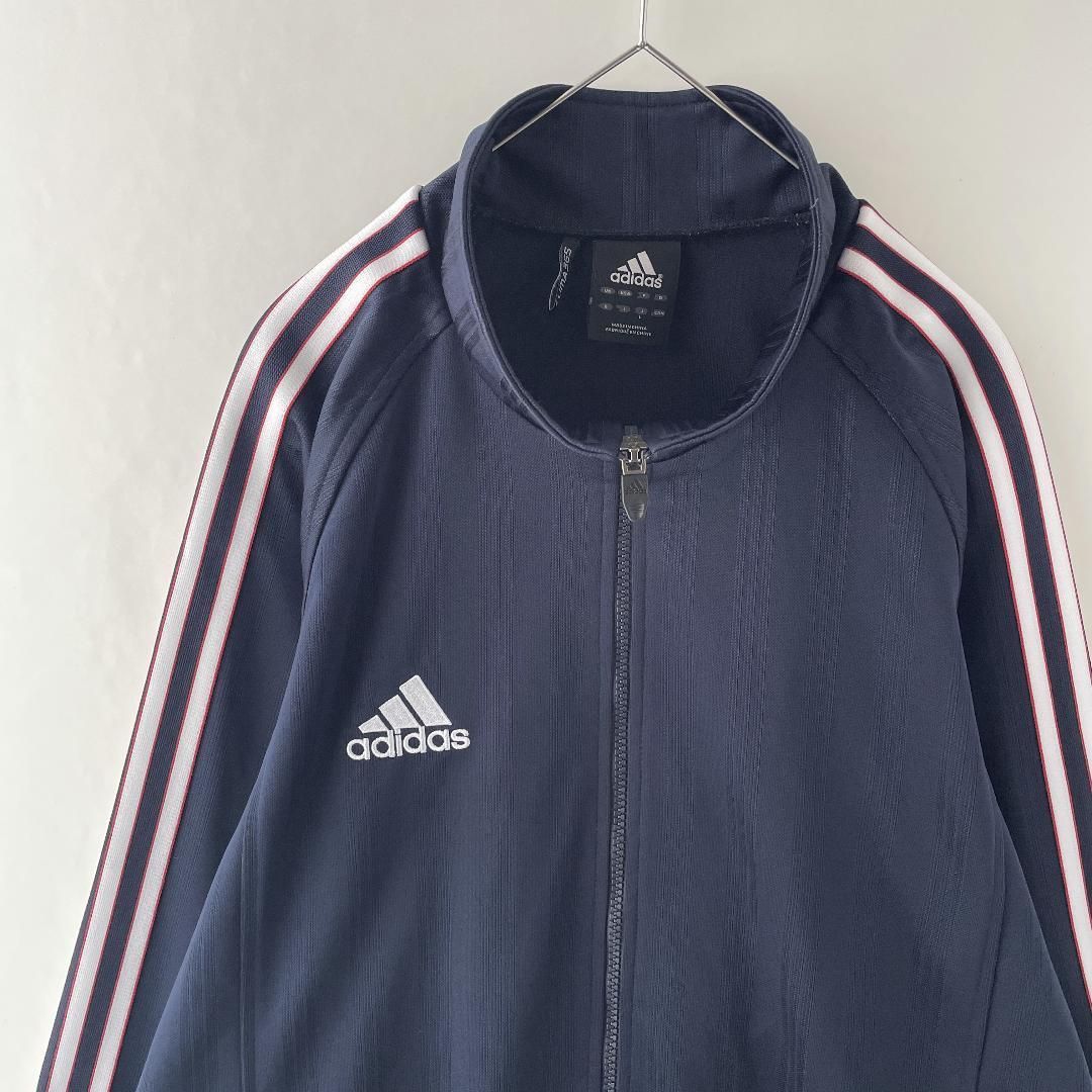 adidas トラックジャケット ジャージ 刺繍ロゴ ワンポイント 万国旗