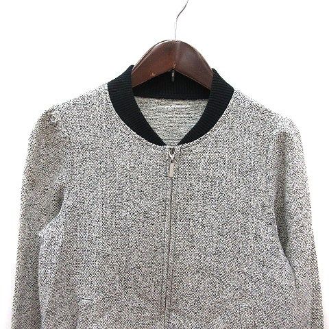 ジャスグリッティー JUSGLITTY ジャケット ジップアップ ツイード ラメ