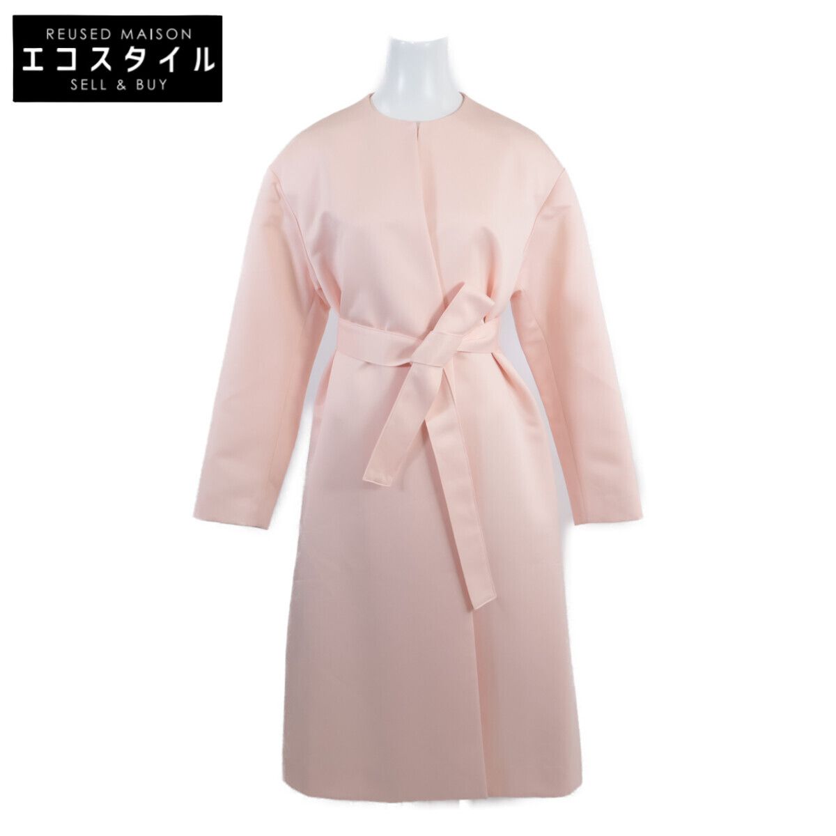 YOKOCHAN ヨーコチャン ﾋﾟﾝｸﾇｰﾄﾞ YCC-521-150 ﾍﾞﾙﾄ付き ﾉｰｶﾗｰｺｰﾄ 38