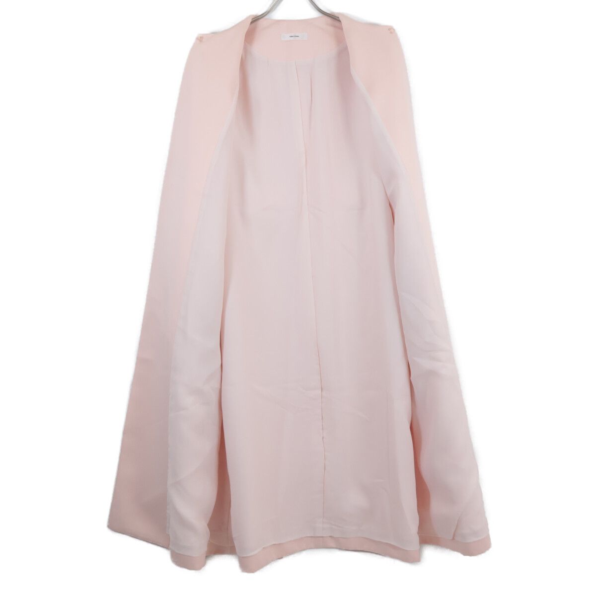 YOKOCHAN ヨーコチャン ﾋﾟﾝｸﾇｰﾄﾞ YCC-521-150 ﾍﾞﾙﾄ付き ﾉｰｶﾗｰｺｰﾄ 38